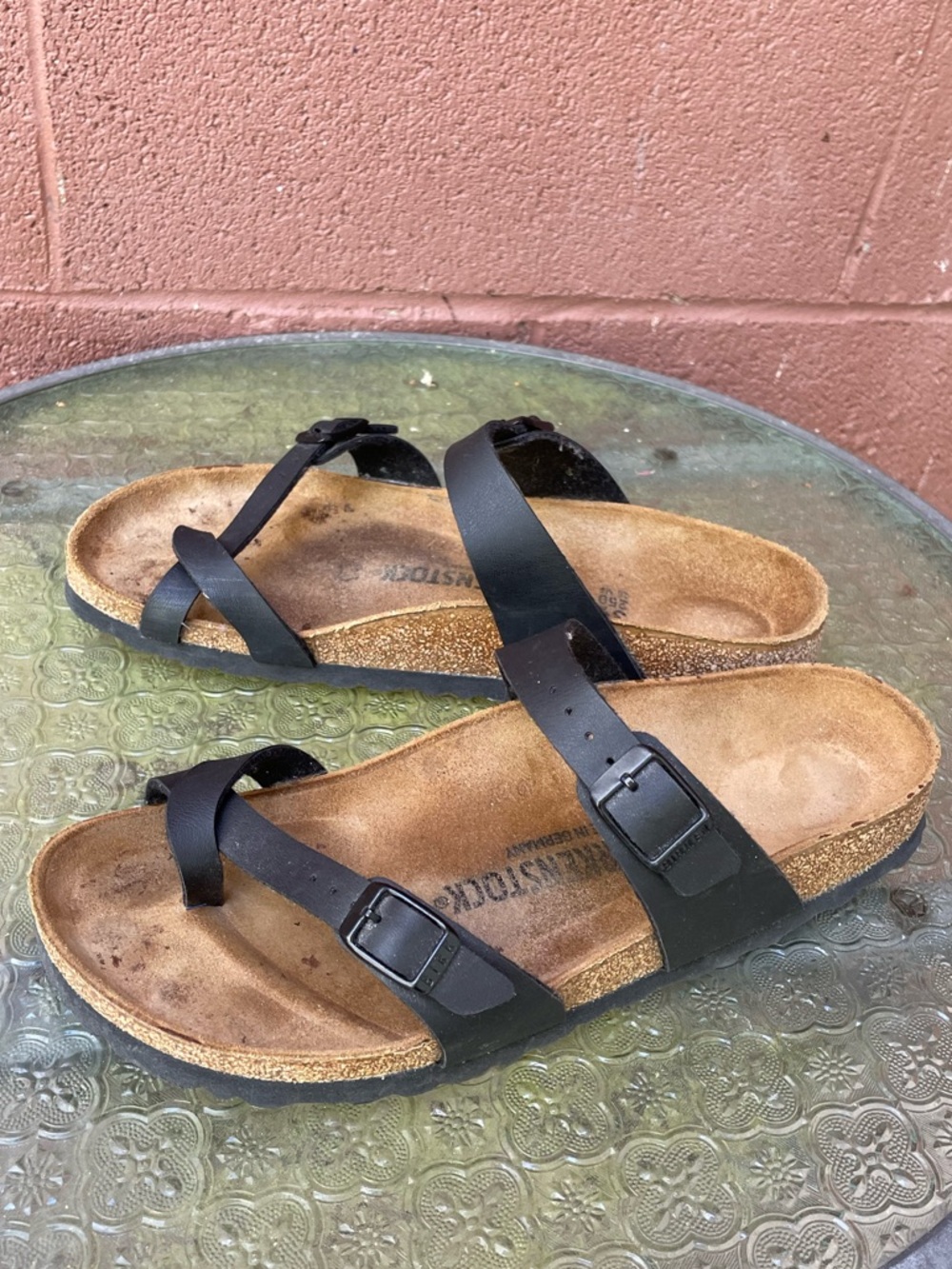 Birkenstock Mayari Black Toe Loop Sandals Size 39